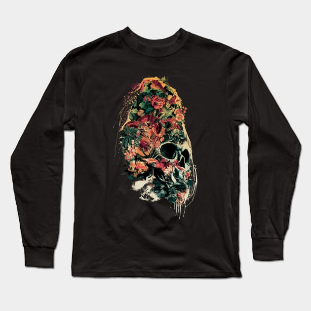 Snake and Skull Long Sleeve T-Shirt by rizapeker